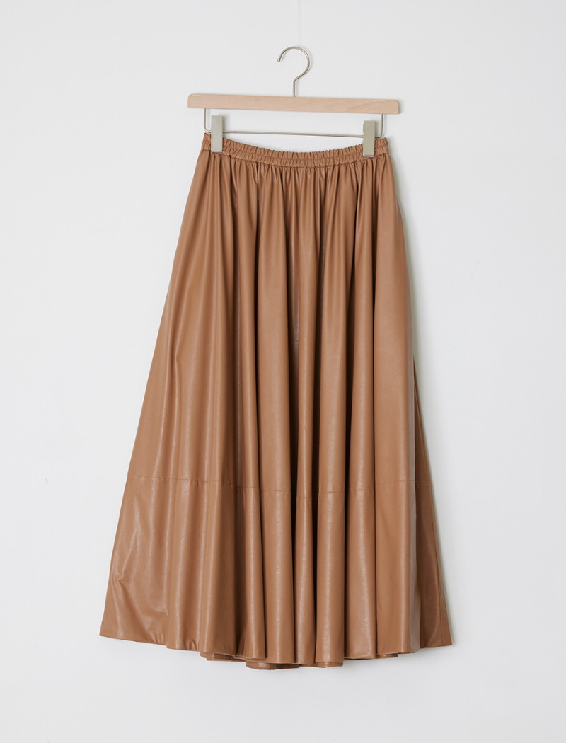 FAUX-LEATHER SKIRT