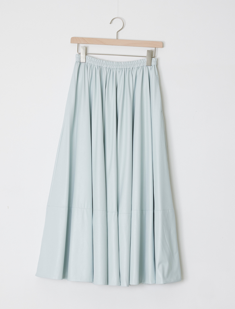 FAUX-LEATHER SKIRT