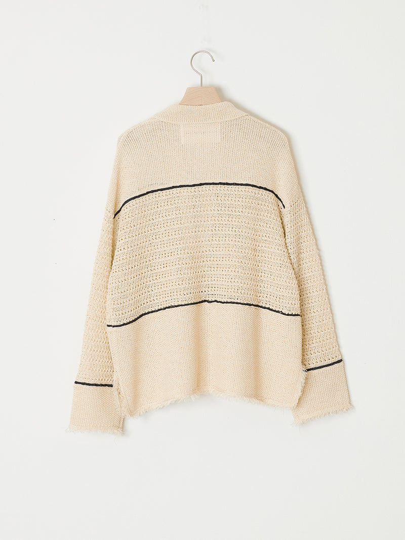 PAPER YARN POLO TOP