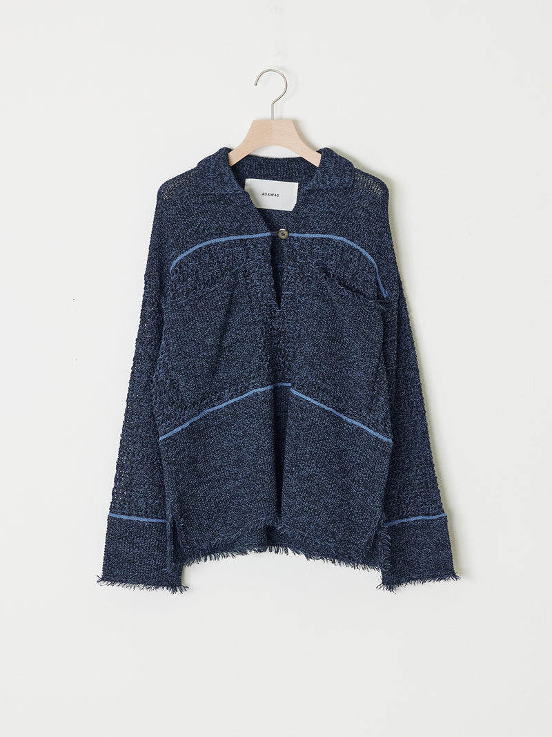 PAPER YARN POLO TOP