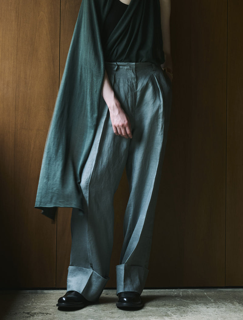 《ADAWAS/EZ》STALL SET LINEN TROUSERS