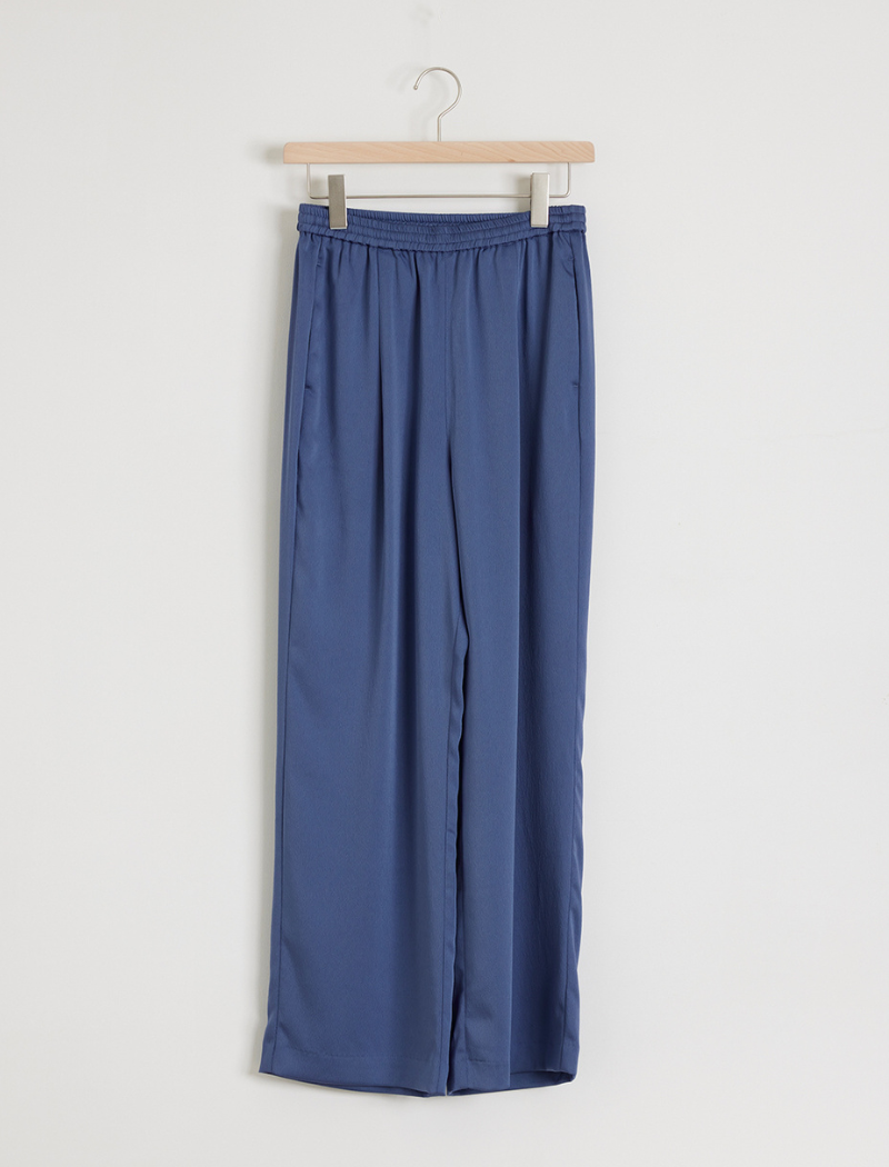 HAMMERED SATIN EASY PANTS