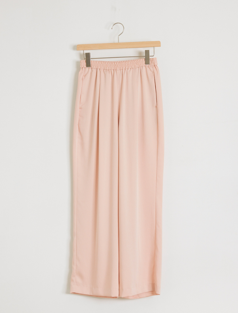 HAMMERED SATIN EASY PANTS