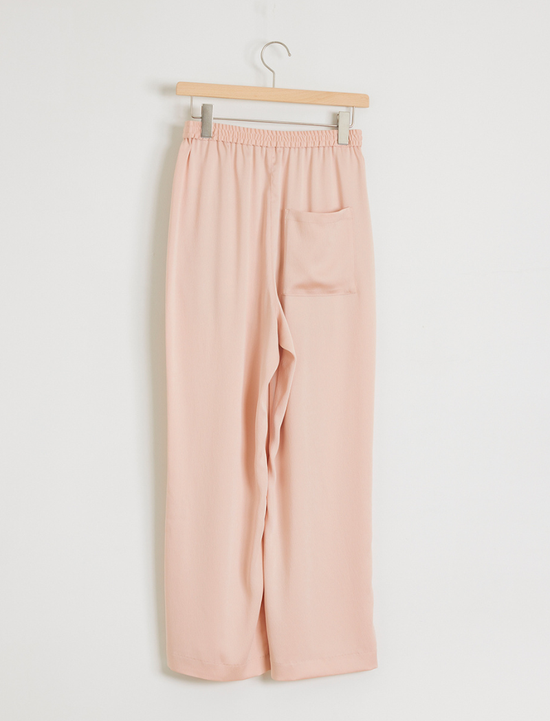 HAMMERED SATIN EASY PANTS