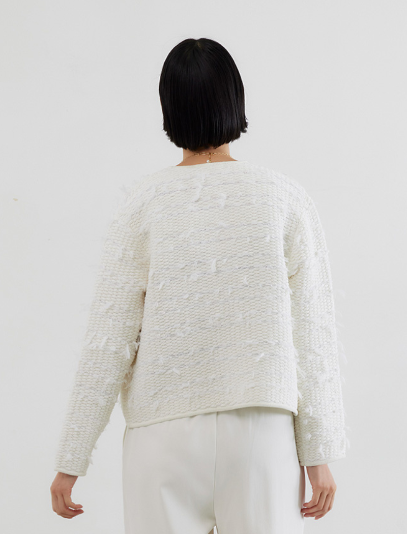 FRENGE TWEED JACKET
