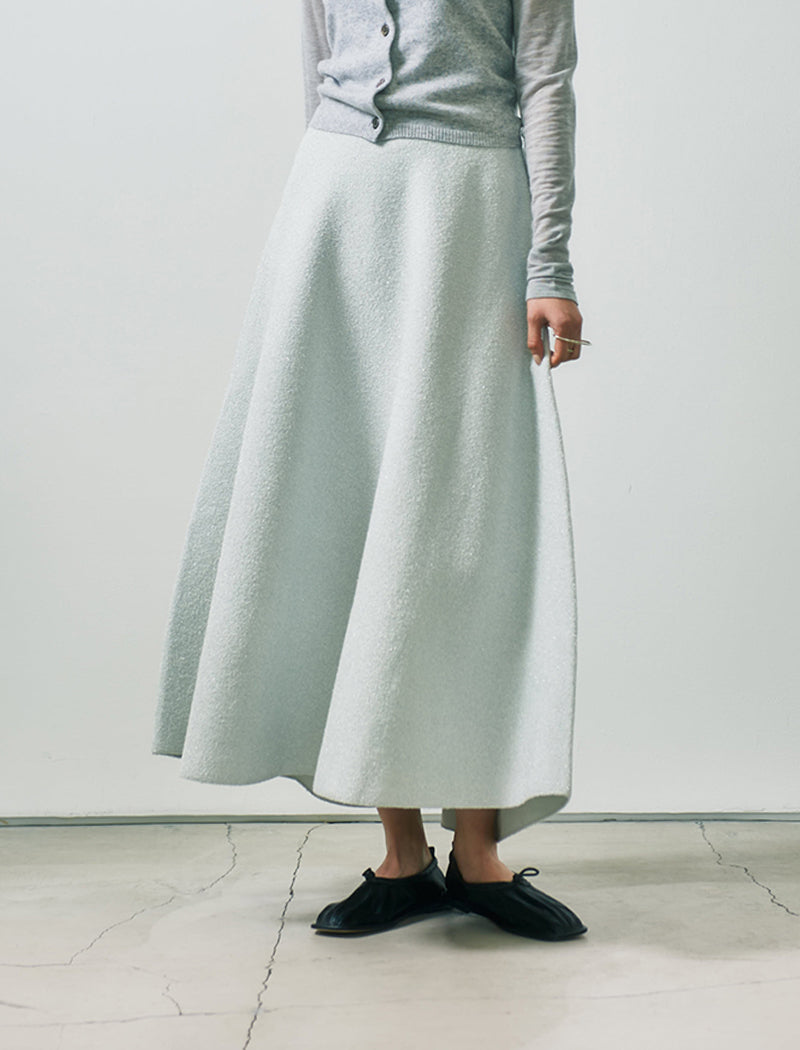 SHINY BOUCLE SKIRT