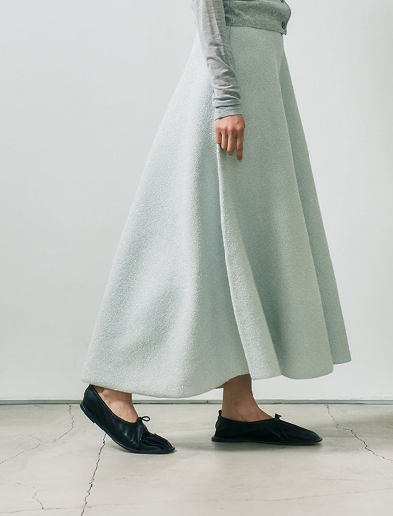 SHINY BOUCLE SKIRT