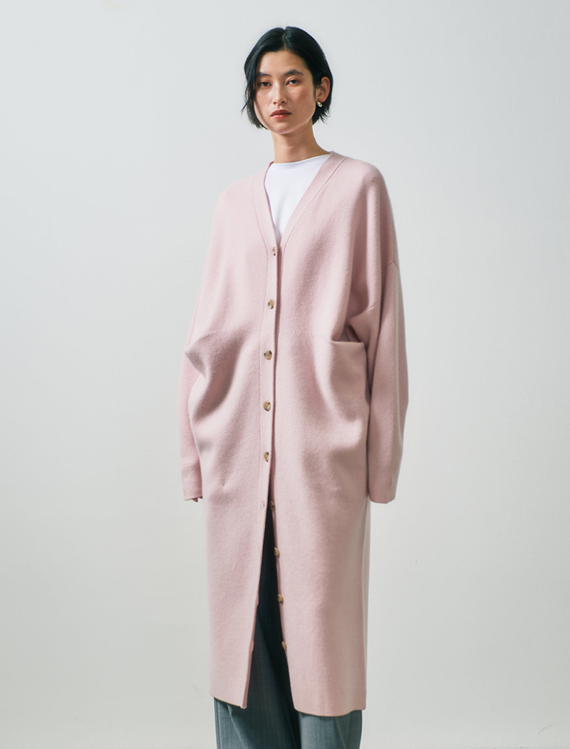 CASHMERE BLENDED LONG CARDIGAN
