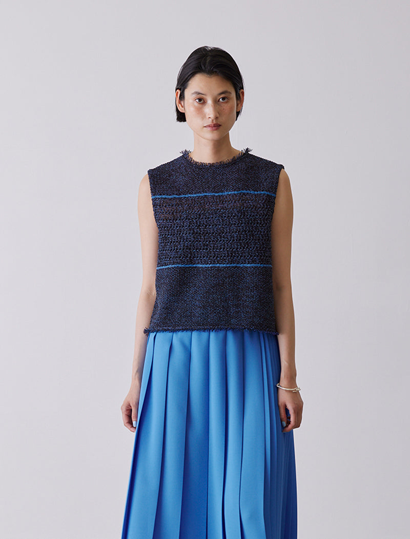 PAPER YARN OPEN-BACK VEST