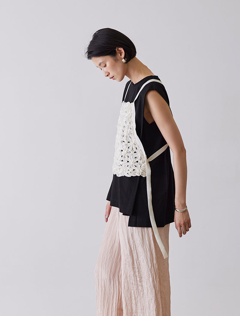 TAPE EMBROIDERY APRON