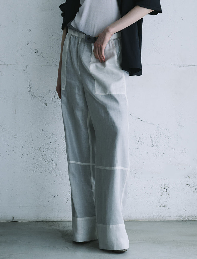 《ADAWAS/EZ》LAYERED TROUSERS