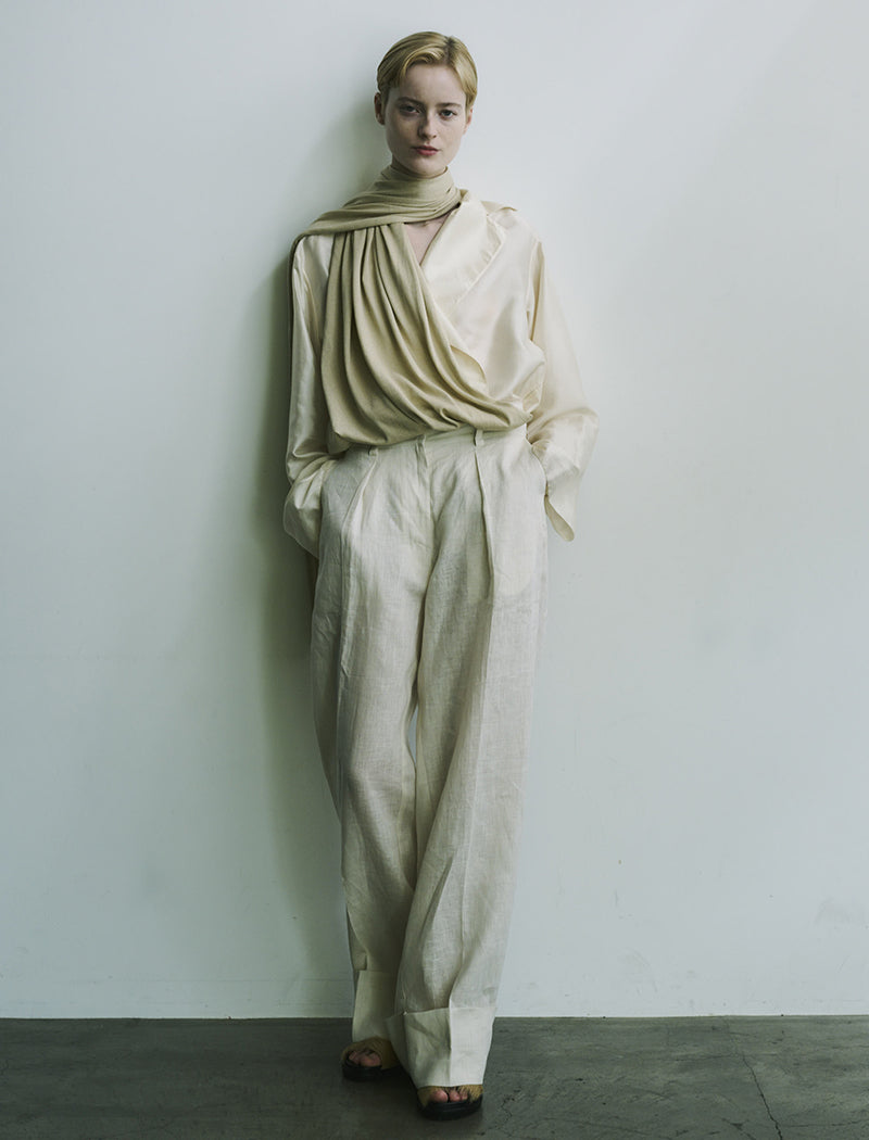 《ADAWAS/EZ》STALL SET LINEN  TROUSERS
