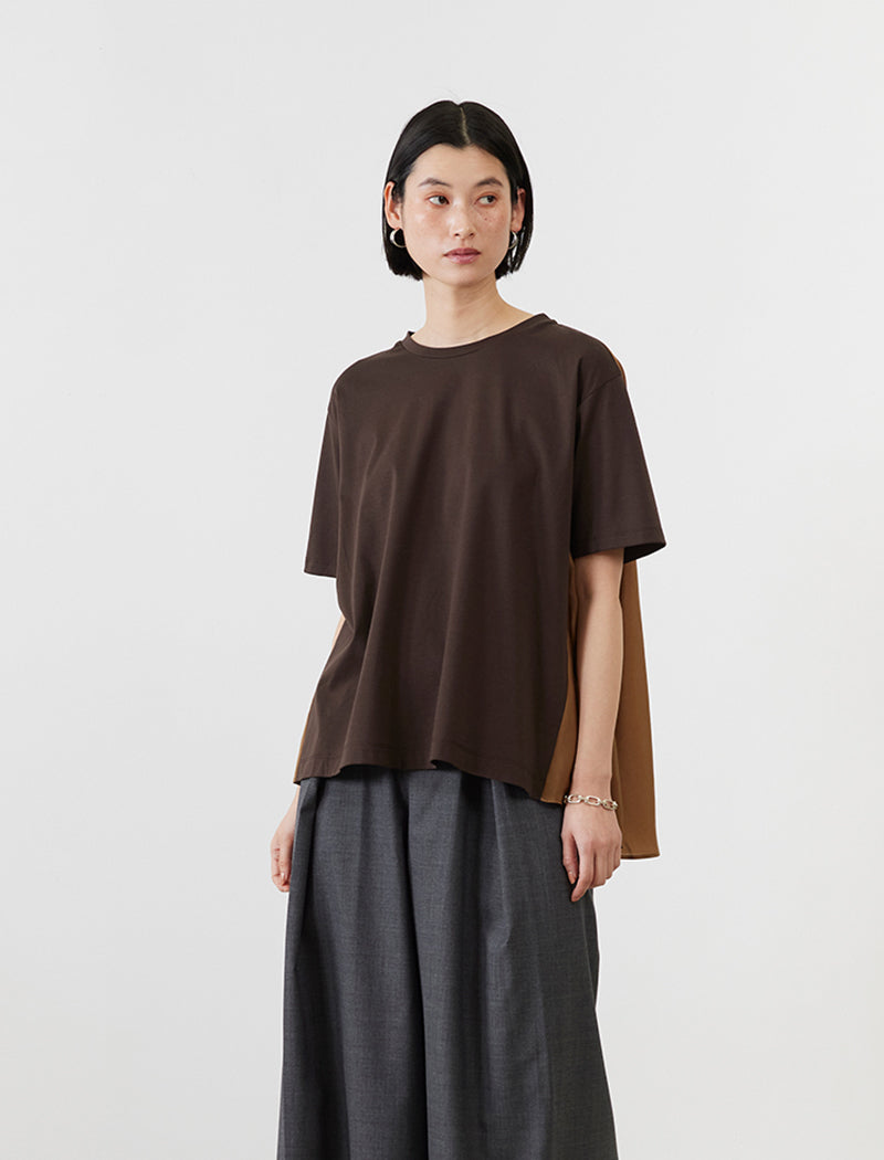 SMOOTH JERSEY FLARED TEE