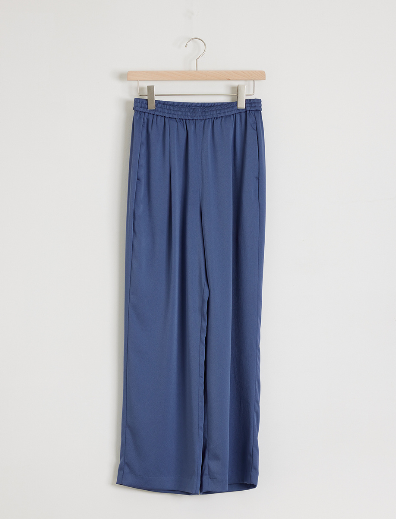 HAMMERED SATIN EASY PANTS